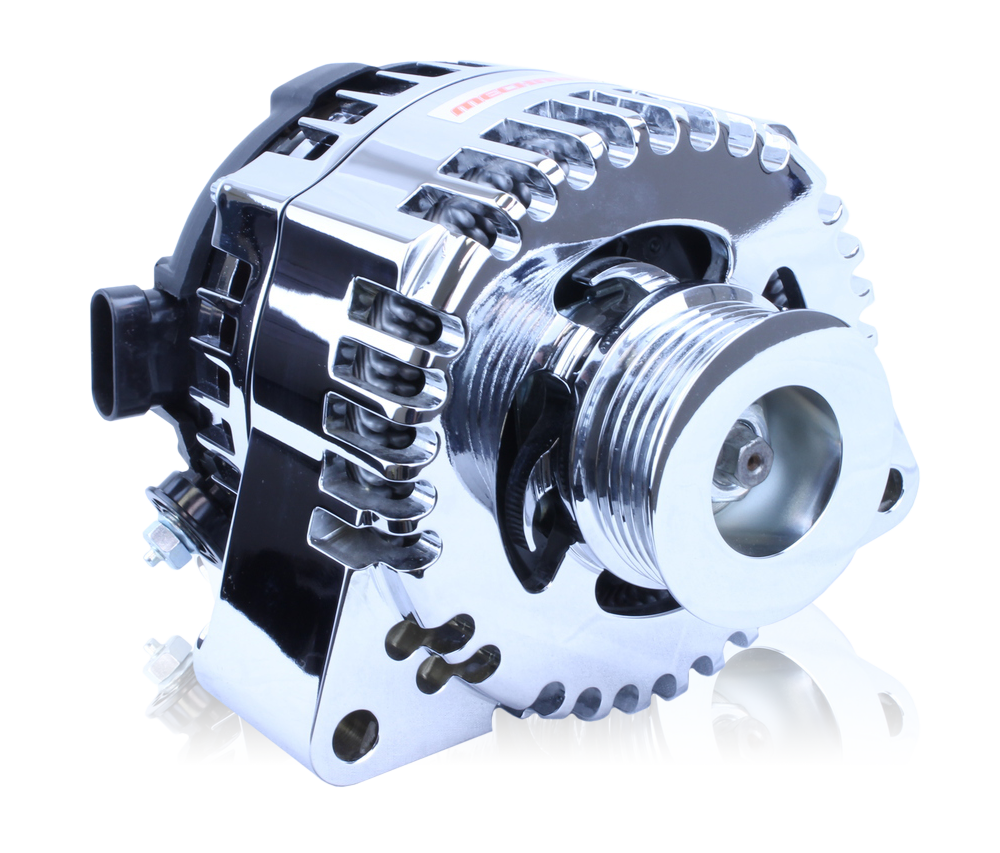 S Series Billet 170 AMP Racing Alternator For C6 Corvette - Chrome Finish
