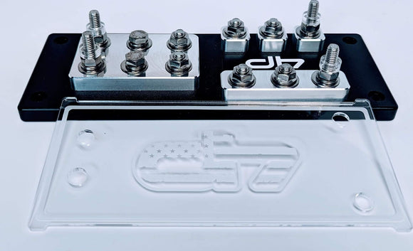 3 Spot Droppin HZ ANL Aluminum Bolt Style Fuse Holder / Distro Combo by Sound Mekanix
