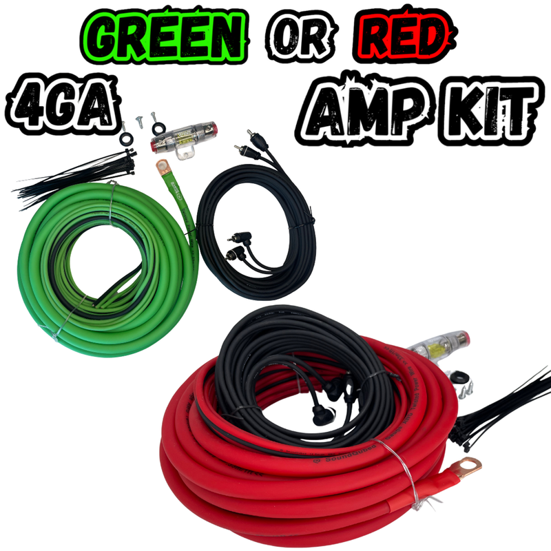 SoundQubed 4 Gauge CCA Amp Kit (single amp kit)