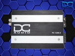 DC Audio PS1200x4 Mini 4-Channel PowerSports Amplifier – 1200W Full Range Compact Motorcycle & UTV Amp