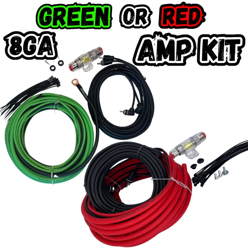 SoundQubed 8 Gauge CCA Amp Kit (single amp kit)