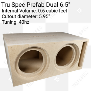 TRU SPEC Prefab Dual 6.5" Subwoofer Enclosure