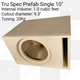 TRU SPEC Prefab Single 12" Subwoofer Enclosure