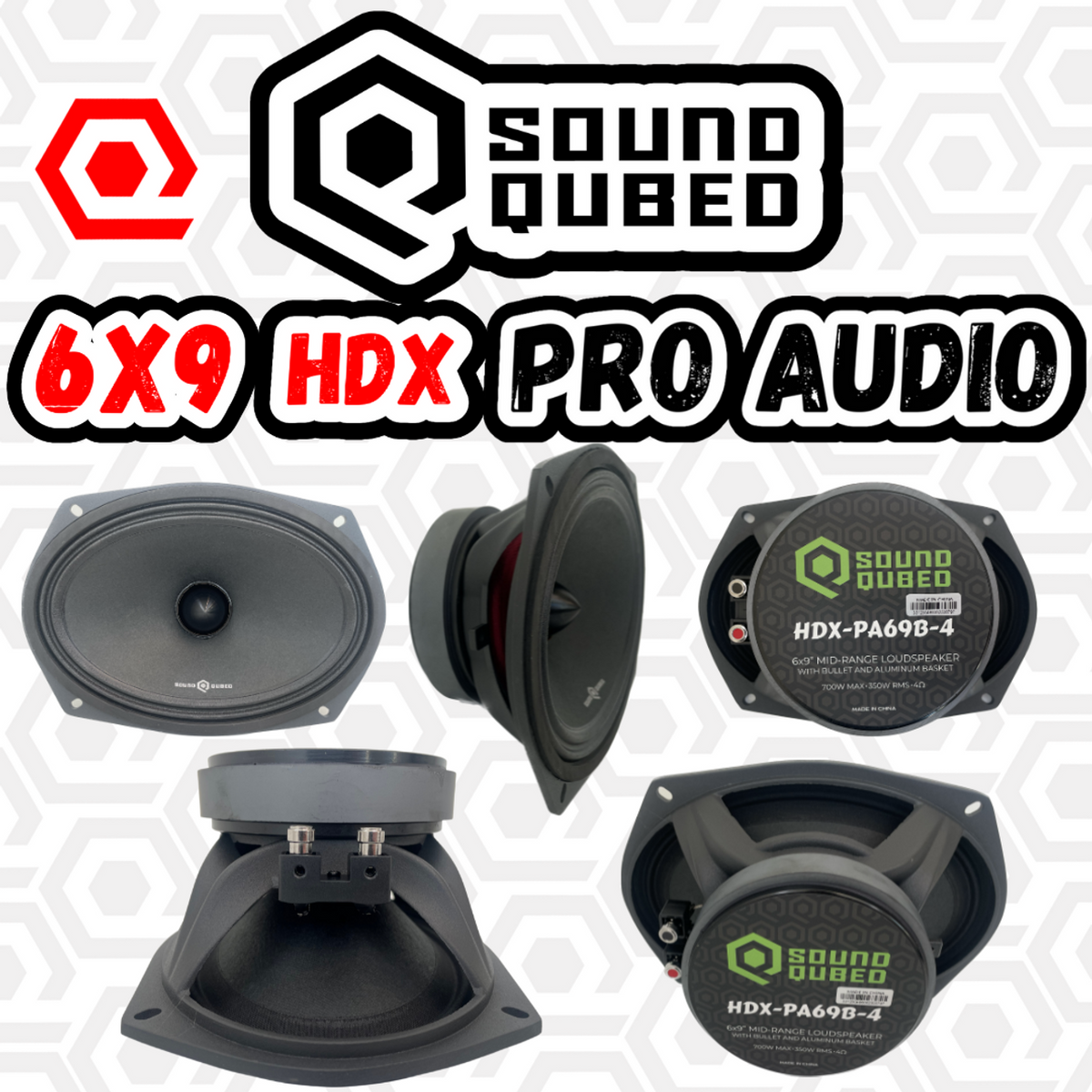 SoundQubed HDX Series Pro Audio 6x9