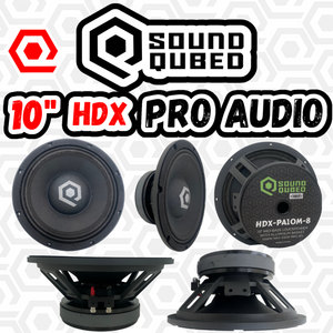 Soundqubed HDX Series Pro Audio 10" Speaker 8 ohm(single)