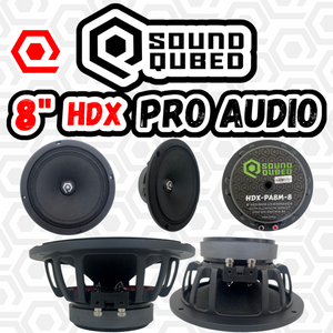 Soundqubed HDX Series Pro Audio 8" Speaker 8 ohm(single)
