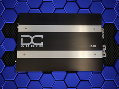 DC Audio 2.5K 2500-Watt Monoblock Class D Amplifier – 1-Ohm Stable Competition Subwoofer Amp with Bass Knob & Clipping Indicator