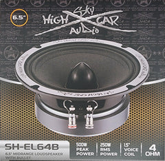 Sky High Car Audio SH-EL64B 6.5" Midrange Loudspeaker with Bullet