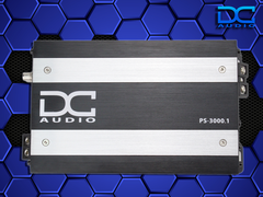 DC Audio PS3000.1 Mini Full Range PowerSports Amplifier – 3000W Class D 1-Ohm Stable Compact Motorcycle Amp