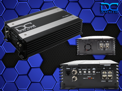 DC Audio PS3000.1 Mini Full Range PowerSports Amplifier – 3000W Class D 1-Ohm Stable Compact Motorcycle Amp