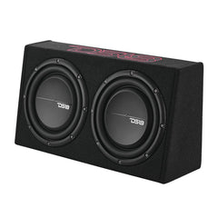 DS18 PU210 – 10” Loaded Subwoofer with 10” Passive Radiator Enclosure for Pickup Trucks 700W 2-Ohm