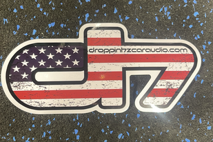 Droppin HZ American Flag Decal