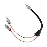 DS18 HQRCA Y-Splitter Dual Twist RCA