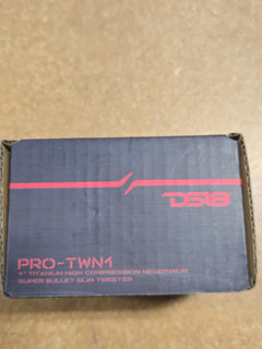 (OPEN BOX) DS18 PRO-TWN1 3" High Compression Neodymium Slim Super Bullet Tweeter 120 Watts 1" Titanium 4-Ohm Vc- PAIR