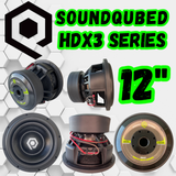 SoundQubed 12" HDX3 Series Subwoofers