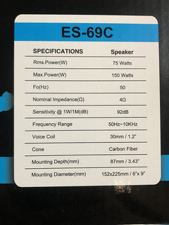 Resilient Sounds ES 69C ( SOLD AS PAIR )