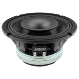 DS18 8HD800NCFD-8 8" Neodymium Coaxial Hybrid Mid-Bass Water resistant Carbon Fiber Cone Loudspeaker with Built-in Driver 400 Watts Rms 8-Ohm