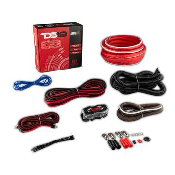 DS18 AMPKIT0 0-GA Amplifier Installation Kit -Red