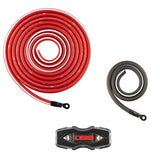 DS18 AMPKIT4 4-GA Amplifier Installation Kit -Red