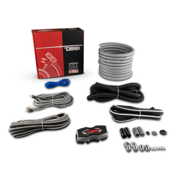 DS18 AMPKIT0/SLV 0-GA Amplifier Installation Kit -Silver