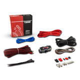 DS18 AMPKIT8 8-GA Amplifier Installation Kit -Red