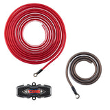 DS18 AMPKIT8 8-GA Amplifier Installation Kit -Red