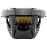 DS18 HYDRO CF-10SUB 10" Marine Subwoofer with Integrated RGB Lights 600 Watts Black Carbon Fiber