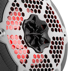DS18 CF-65 HYDRO 6.5" 2-Way Marine Speakers with Integrated RGB LED Lights 375 Watts Black Carbon Fiber (Pair)