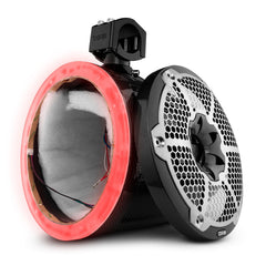 DS18 CF-X10TP.NS NXL 10" Marine and Powersports Empty Tower LED RGB Lights -Black Carbon Fiber