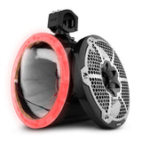 DS18 CF-X10TP.NS NXL 10" Marine and Powersports Empty Tower LED RGB Lights -Black Carbon Fiber
