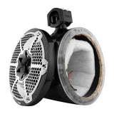 DS18 CF-X10TP.NS NXL 10" Marine and Powersports Empty Tower LED RGB Lights -Black Carbon Fiber
