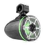 DS18 HYDRO CF-X6TP 6.5" Marine Water Resistant Wakeboard Tower Speakers with Integrated RGB LED Lights 350 Watts - Black Carbon Fiber