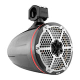 DS18 CF-X8TP.NS NXL 8" Marine and Powersports Empty Tower LED RGB Lights -Black Carbon Fiber