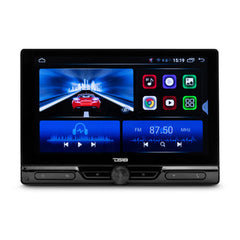DS18 DDX10.5ADX 10.5" Floating Rotating Swivel Modular Touchscreen Mechless Single-DIN Headunit with Bluetooth, Mirror Link, USB, Gps and Android 10 (4x64GB)