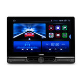 DS18 DDX10.5ADX 10.5" Floating Rotable Swivel Modular Touchscreen Mechless Single-DIN Headunit with Bluetooth, Mirror Link, USB, Gps and Android 10 (4x64GB)