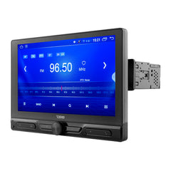 DS18 DDX10.5ADX 10.5" Floating Rotating Swivel Modular Touchscreen Mechless Single-DIN Headunit with Bluetooth, Mirror Link, USB, Gps and Android 10 (4x64GB)