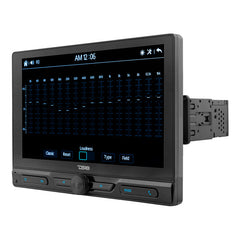 DS18 DDX10.5ML 10.5" Floating Adjustable Modular Touchscreen Mechless Single-DIN Head Unit with Bluetooth, Mirror Link and USB