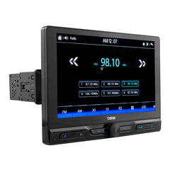 DS18 DDX10.5ML 10.5" Floating Adjustable Modular Touchscreen Mechless Single-DIN Head Unit with Bluetooth, Mirror Link and USB