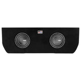 DS18 ENS-TUNDRA210LDA Dual 10" Loaded Subwoofer Enclosure for Tundra 2022 and Up Double Cab and Crew Max With subwoofers and Amplifier (2 X IXS10.4S AND ZR1500.1D Included)