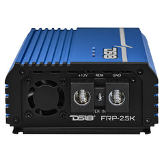 DS18 FRP Compact Full-Range Class D 1-Channel Amplifier 2,500 Watts Rms @ 1-ohm Red Blue