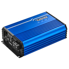 DS18 FRP Compact Full-Range Class D 1-Channel Amplifier 2,500 Watts Rms @ 1-ohm Red Blue