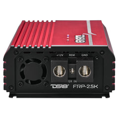 DS18 FRP Compact Full-Range Class D 1-Channel Amplifier 2,500 Watts Rms @ 1-ohm Red Blue