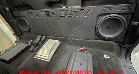 Ford F250 F150 Supercrew Subwoofer Box Ford F250 Inch Sub Box 07