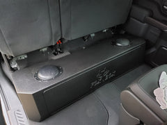FOX ACOUSTICS 2019-2023 GMC - CHEVY CREW CAB 2-12" VENTED UNDER SEAT SUBWOOFER BOX
