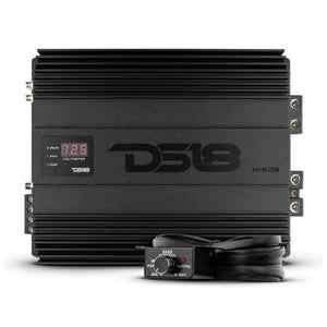DS18 H-KO3 HOOLIGAN SPL 1-Channel Subwoofer Monoblock Car Amplifier, Voltmeter, Clip Indicator 3000 Watts RMS 1-Ohm Made In Korea