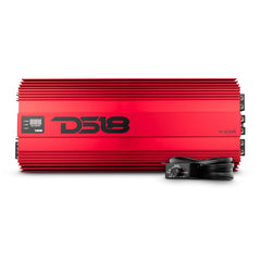 DS18 HOOLIGAN KO H-KO10 1-Channel Class-D Amplifier with Voltmeter 10000W RMS Red product image 1