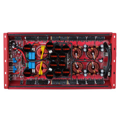 DS18 HOOLIGAN KO H-KO8 1-Channel Class-D Amplifier with Voltmeter 8000W RMS Red product image 2