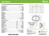 Soundqubed HDX Series Pro Audio 6x9" Speaker 4 ohm (single)