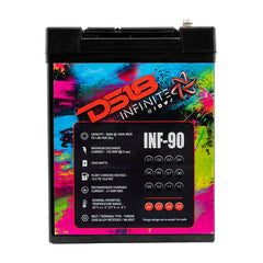 DS18 INF-90AH INFINITE 90 AH 2500 Watts AGM Power Cell 12 Volt Battery
