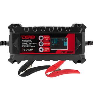 DS18 INF-C6A 6 AMP Automatic Smart Lithium and AGM Car Battery Charger & Maintainer